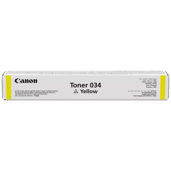 Toner CANON 034 Yellow Pour Imprimante C1225