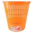 Corbeille à Papier TECHNO en PP 16L Ronde Orange