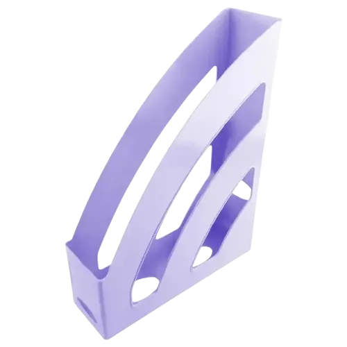 Porte Revue TECHNO A4 en PS Violet Pastel