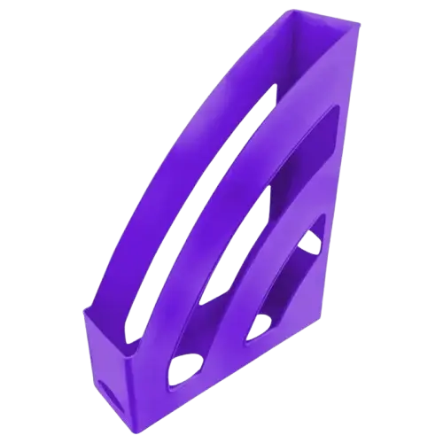Porte Revue TECHNO A4 en PS Violet Fluo
