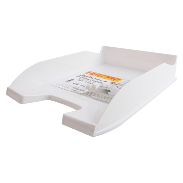 Bac à Courrier TECHNO en Plastique Opaque Blanc