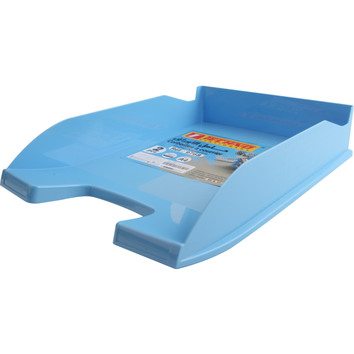 Bac à Courrier TECHNO en Plastique Opaque Bleu Pastel