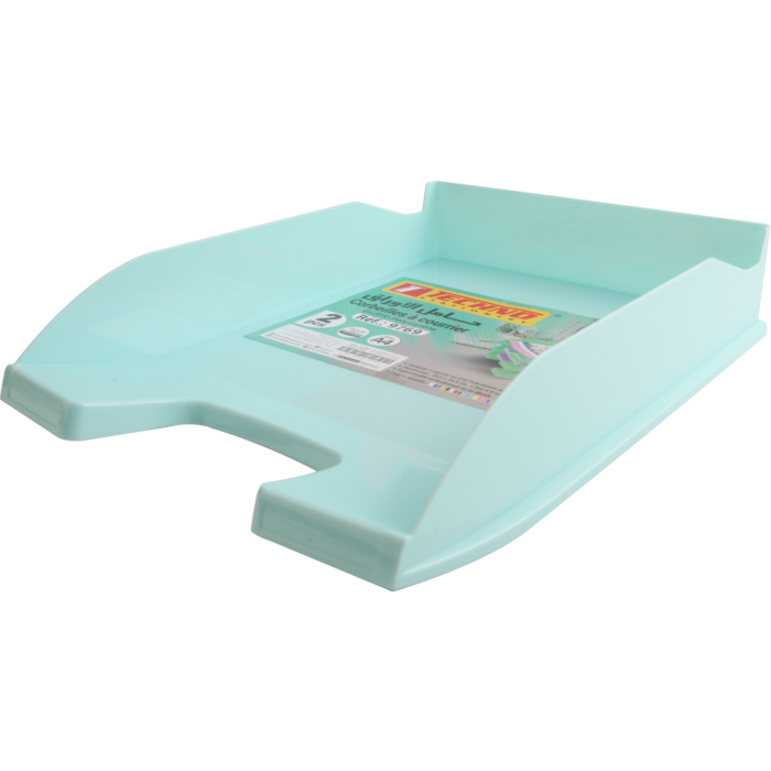 Bac à Courrier TECHNO en Plastique Opaque Vert Pastel