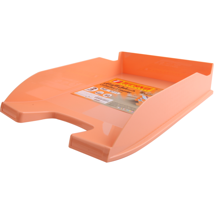Bac à Courrier TECHNO en Plastique Opaque Crevette Pastel