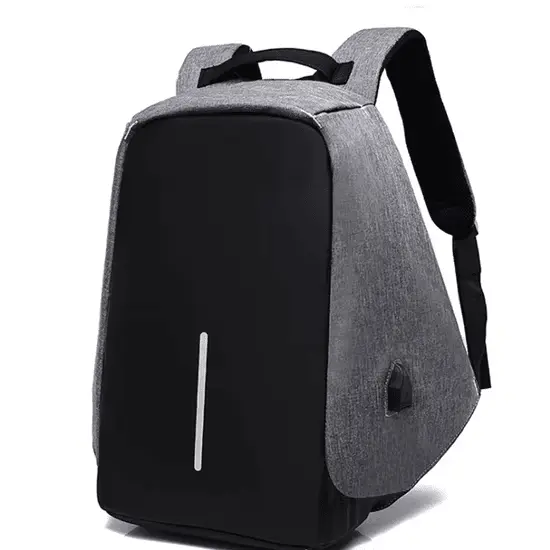 Sac à Dos Porte PC antivol à port USB Gris