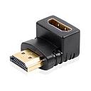 Adaptateur HDMI Male Femelle En L 90° Noir