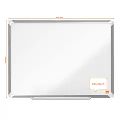Tableau blanc magnétique laqué mural 60 x 45cm