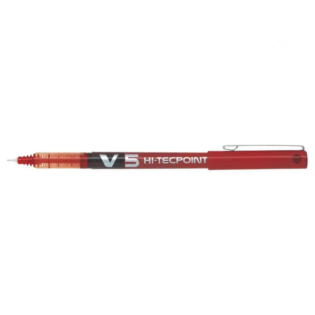 Stylo PILOT V5 HI-Tecpoint 0.5 Rouge