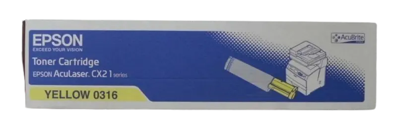 Toner EPSON 0316 Yellow Pour Imprimantes  AcuLaser CX21 series