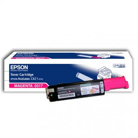 Toner EPSON 0317 Magenta Pour Imprimantes AcuLaser CX21 series