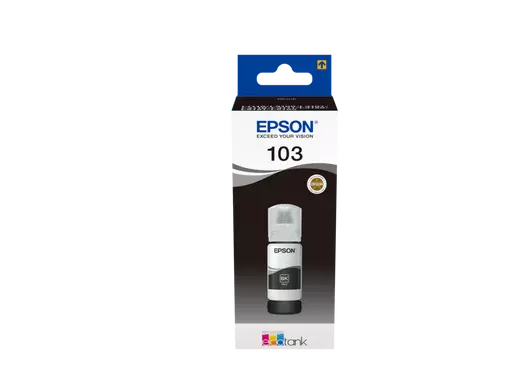Bouteille D'encre EPSON 103 EcoTank  Noir Pour Imprimantes EcoTank L5190 L3160 L3156 L3151 L3150 L3111 L3110 L1110