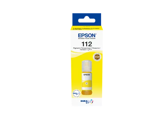 Bouteille d'Encre EPSON EcoTank 112 Yellow pour Imprimantes EcoTank Jet d'Encre L11160 L15150 L15160 L6550 L6570 L6580 M15140