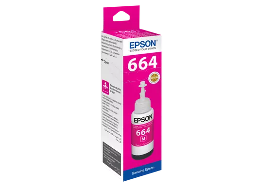 Bouteille D'encre EPSON T6643 Magenta  Pour ITS L110 L130 L210 L220 L300 L355 L365 L1300