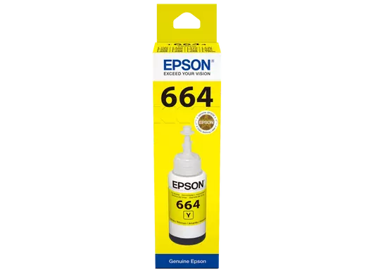 Bouteille D'encre EPSON T6644 Yellow Pour ITS L110 L130 L210 L220 L300 L355 L365 L1300