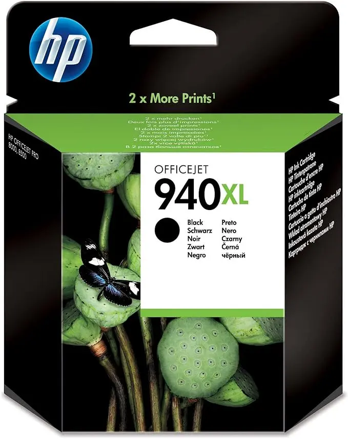 Cartouche D'encre HP 940XL Noir Pour Imprimantes Officejet Pro 8000 8500 Séries 8500A 