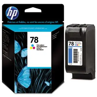 Cartouche D'encre HP 78 Couleur CMY pour Imprimantes Officejet K60 Deskjet 1220 3820