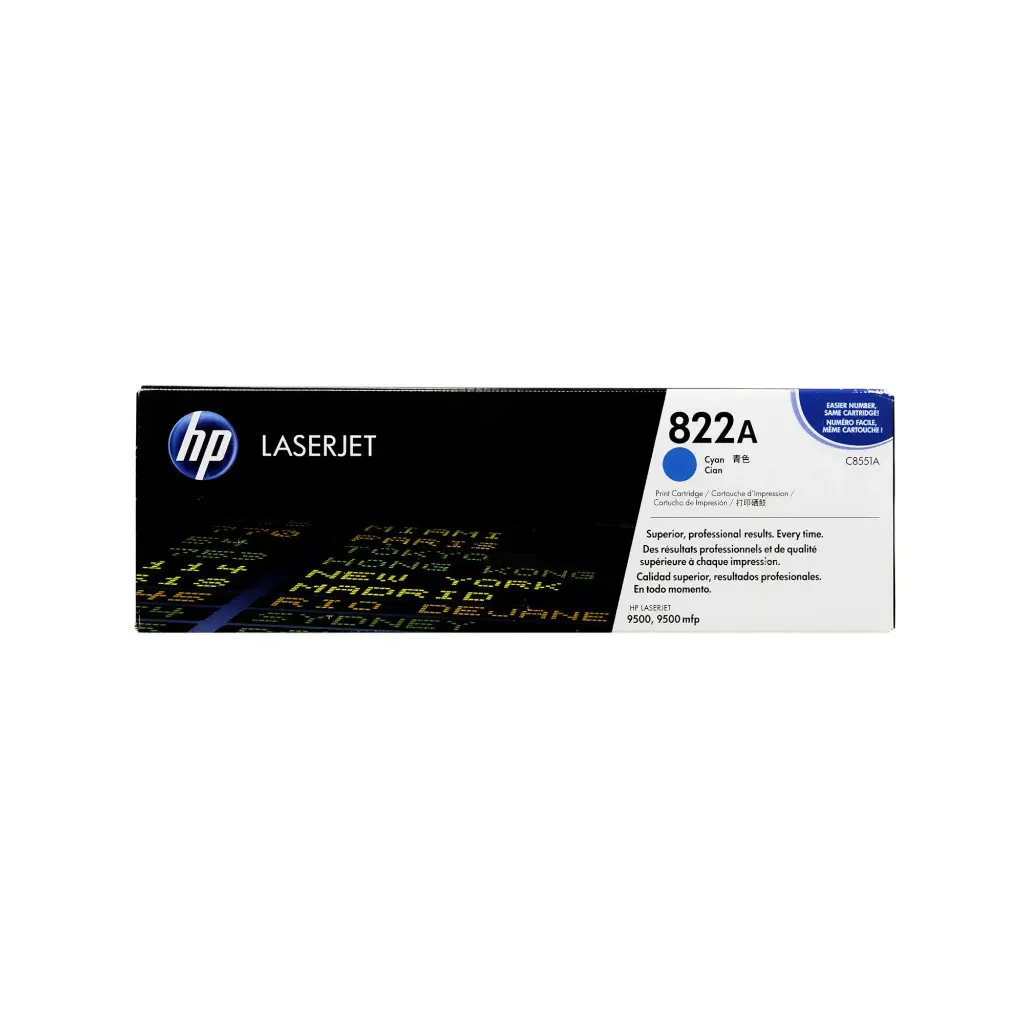 Toner HP 822A Cyan Pour Imprimante Laserjet 9500 