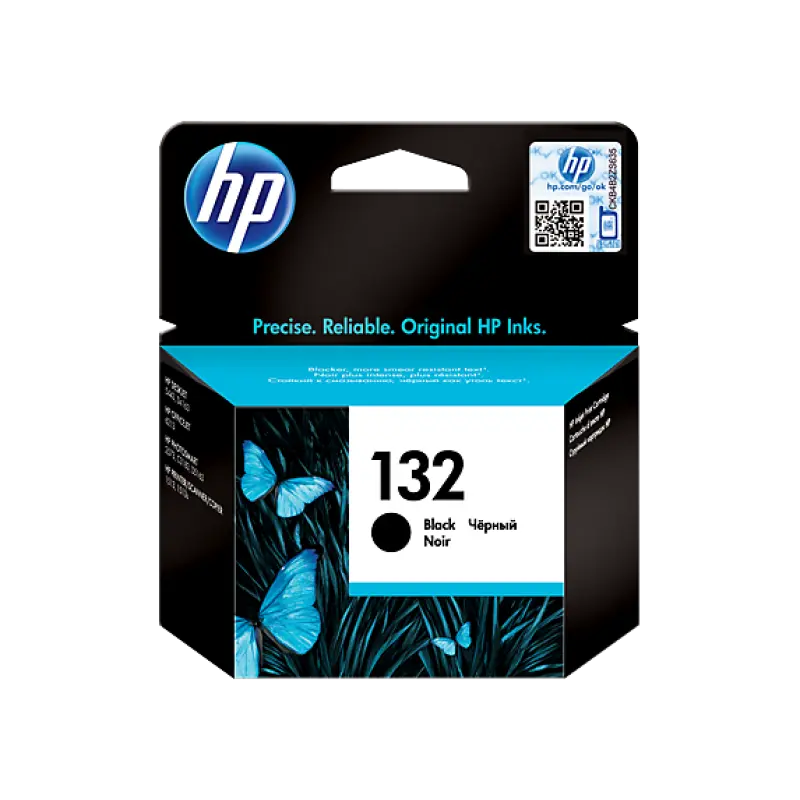 Cartouche D'encre HP 132 Noir Pour Imprimantes Officejet 6313 Photosmart C3183 2573 Deskjet D4163 5443
