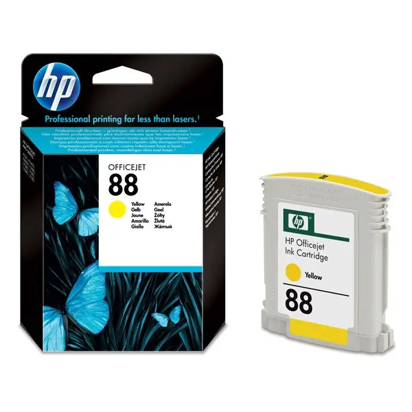Cartouche D'encre HP 88 Yellow pour Imprimantes Officejet K550 K5400 K8600 L7590 L7680 L7780 L7480