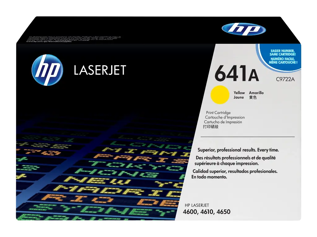Toner HP 641A Yellow Pour Imprimantes Laserjet 4600 4610 4650 