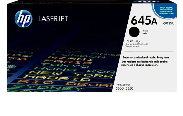 Toner HP 645A Noir Pour Imprimantes Laserjet 5500 5550 