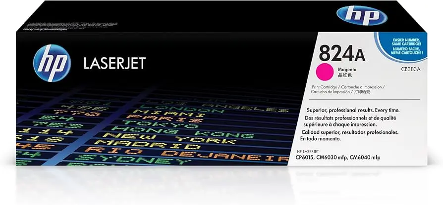 Toner HP 824A Magenta Pour Imprimantes CP6015 CM6030 CM6040