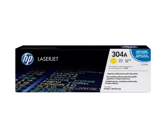 Toner HP 304A Yellow Pour Imprimantes Laserjet CP2025 CP2020 CM2320 