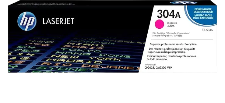 Toner HP 304A Magenta Pour Laserjet CP2025 CP2020 CM2320 