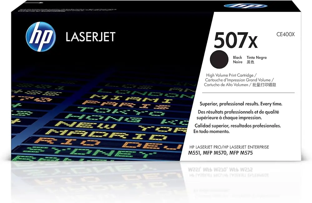 Toner HP 507X Noir Pour Imprimantes M551 M575 M570 
