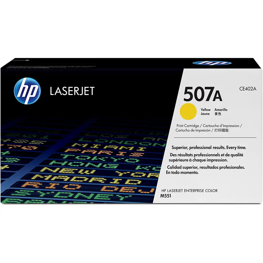 Toner HP 507A Yellow Pour ImprimanteM551 M575 M570