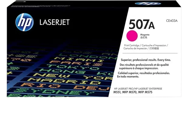 Toner HP 507A Magenta Pour Imprimantes M551 M575 M570 