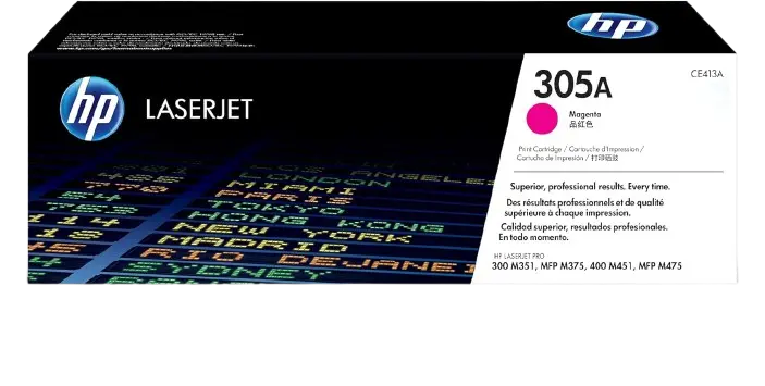 Toner HP 305A Magenta Pour Imprimantes M351A M451 M375 M475