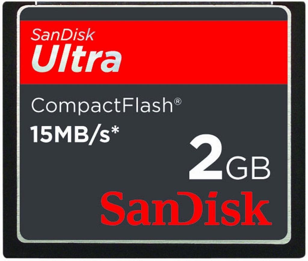 Carte Mémoire SANDISK Compact Flash 2Go