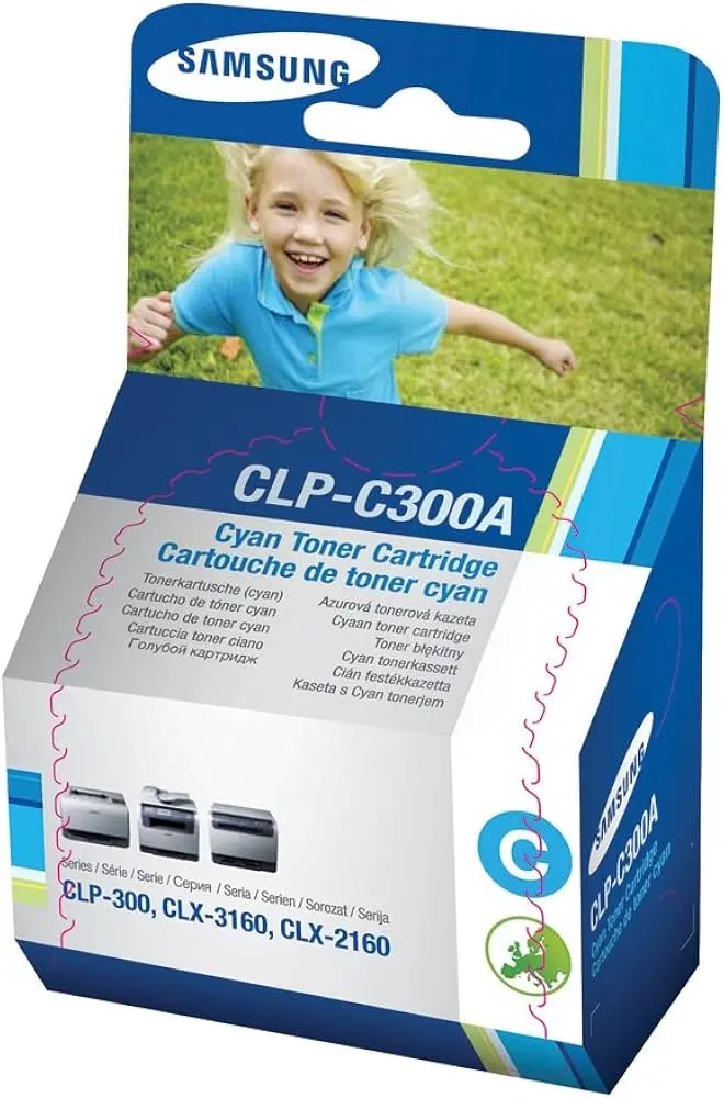 Toner SAMSUNG C300A Cyan pour CLP-300/CLX-2160/CLX-3160