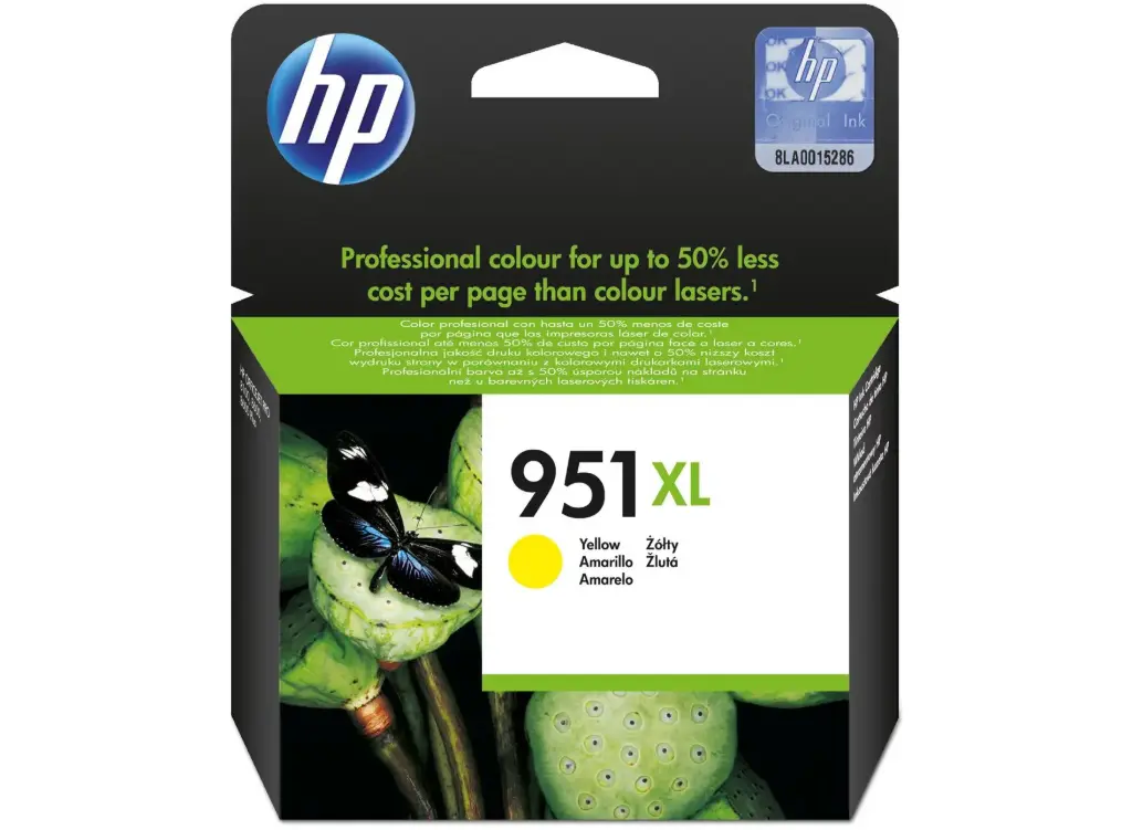Cartouche D'encre HP 951XL Yellow pour Imprimantes Officejet Pro 276dw 251dw 8600 8100 8610 8620 8625