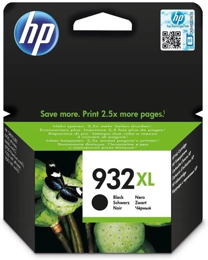 Cartouche D'encre HP 932XL Noir pour Imprimantes Officejet 6100 6600 6700 7110 7612