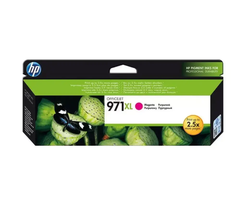 Cartouche D'encre HP 971XL Magenta Pour Imprimantes X451 X476 X551 X576 