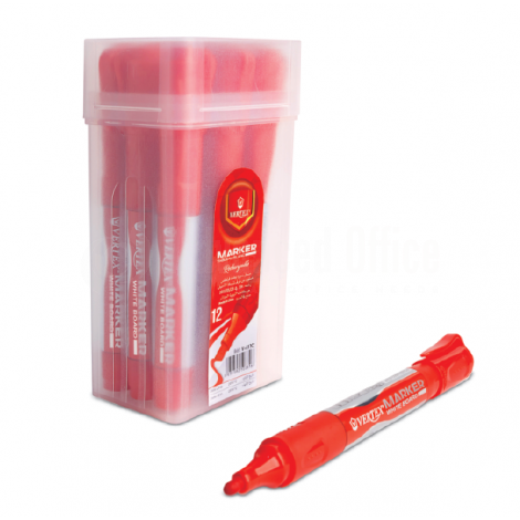 Marqueur Rechargeable pour Tableau Blanc VERTEX Coupé Rouge
