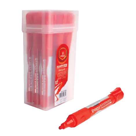 Marqueur Rechargeable pour Tableau Blanc VERTEX Coupé Rouge