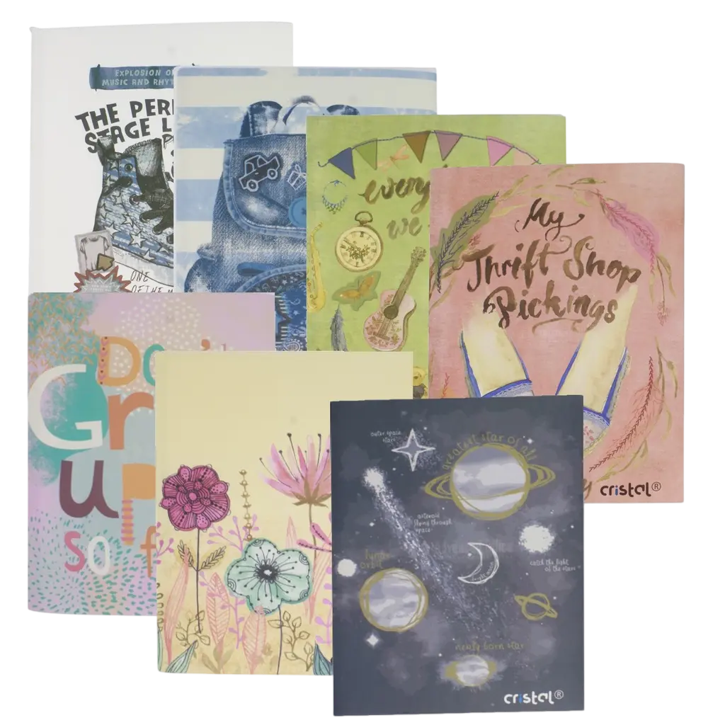 Porte Vues CRISTAL en PP A4 60 Pochettes 120 Vues Fantaisie Multi-Couleurs