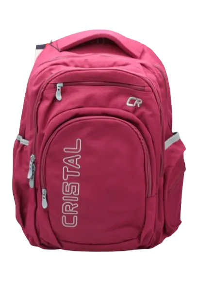 Sac à Dos Scolaire CRISTAL 18" avec Dorsale Multi-Couleurs 