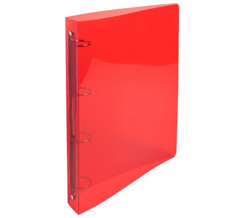 Classeur 4 Anneaux CRISTAL A4 En PP 35mm Multi-Couleurs 