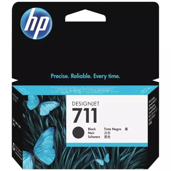 Cartouche D'encre HP 711 Noir pour imprimantes DesignJet T120 T520
