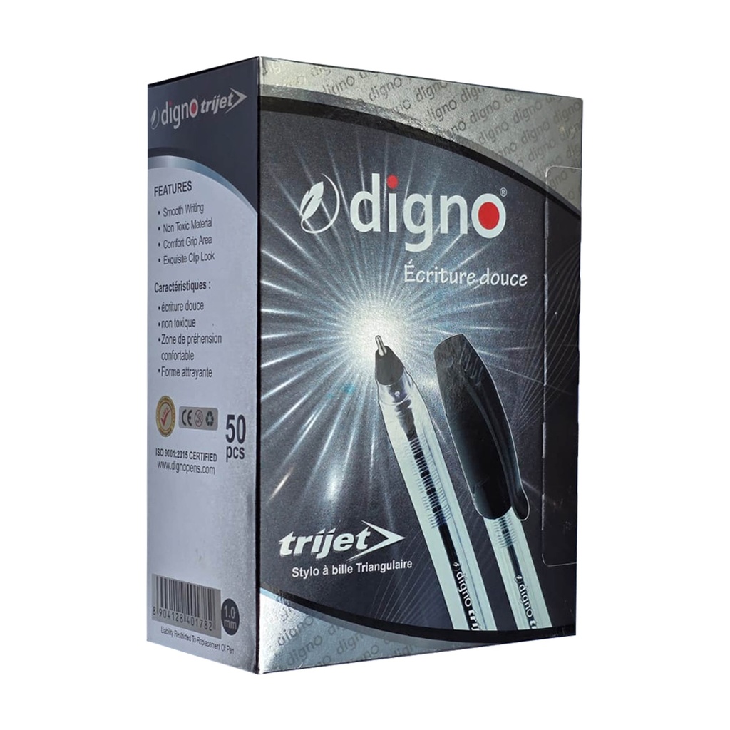 Stylo à Bille DIGNO Trijet 1.0mm Noir