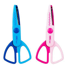 Ciseau Ecolier DELI Neon 13.6 cm Bleu et Rose
