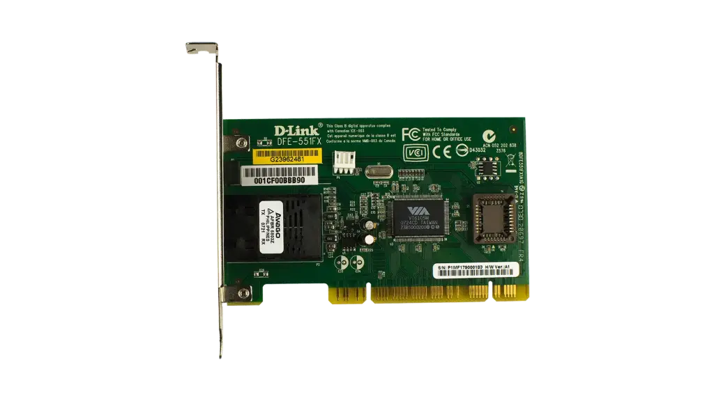 Carte Réseau Fibre D-LINK 100-Base FX-32Bit PCI SC