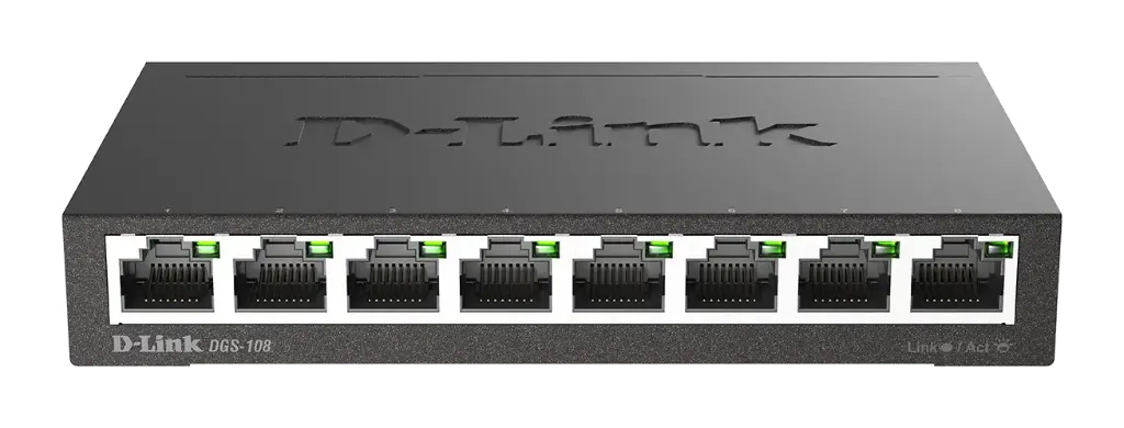 Switch D-LINK 8 Ports RJ45 10/100/1000Mbps Avec 8 Ports PoE