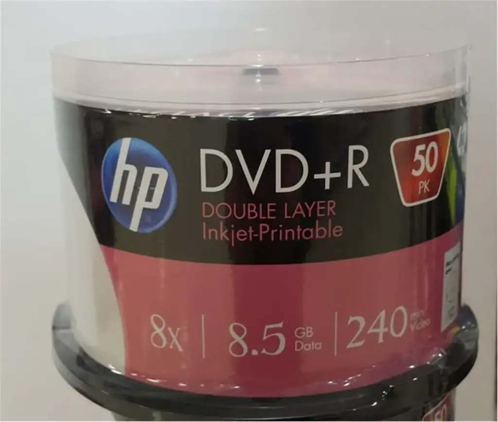 DVD+R HP Double Couche Imprimable 8.5Go 8X 240min