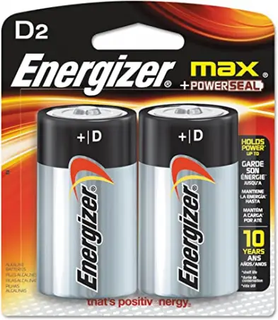 Jeu de 2 Piles ENERGIZER LR20 Alcaline D