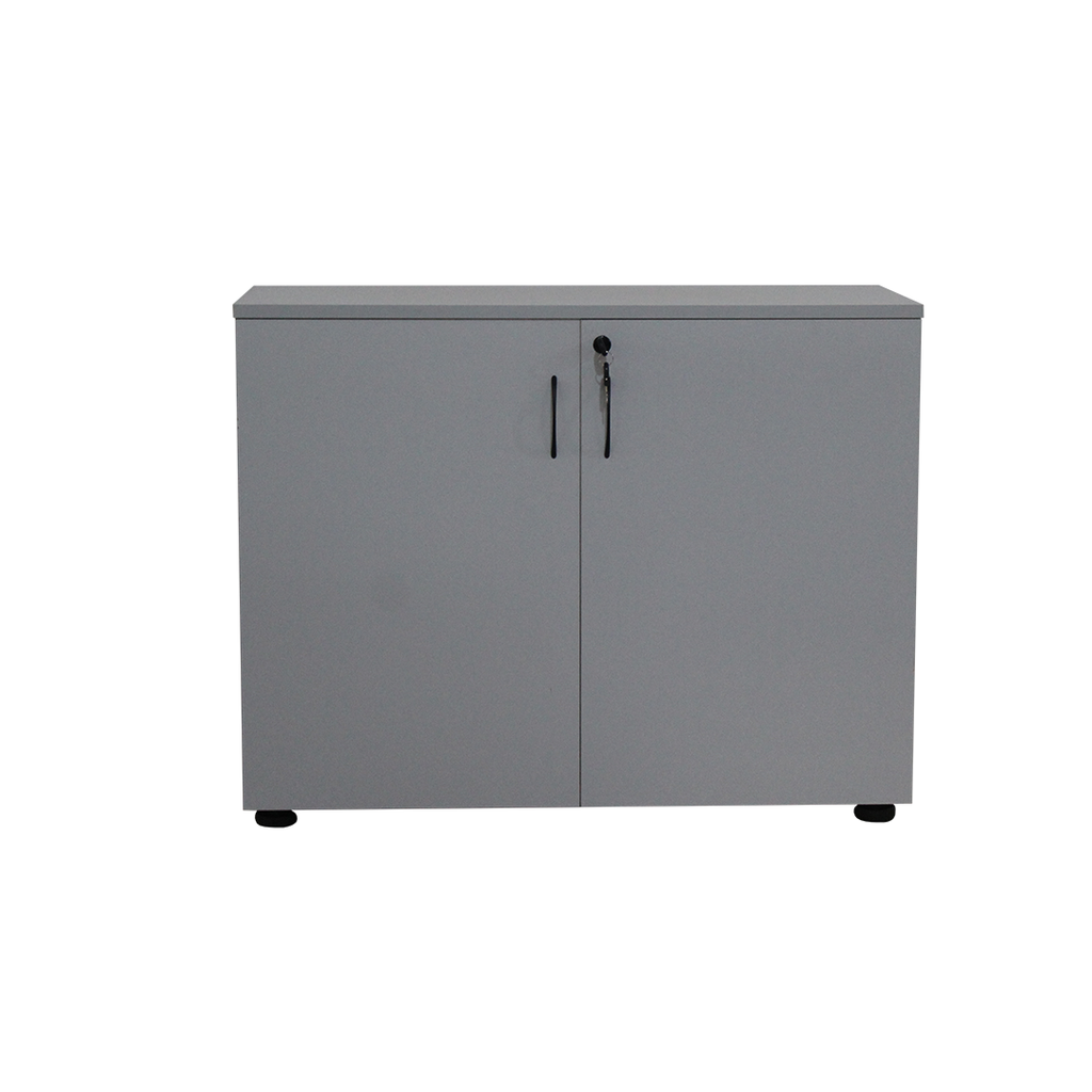 Armoire Basse Pleine ECOMOD 0.70x0.90x0.40m Gris
